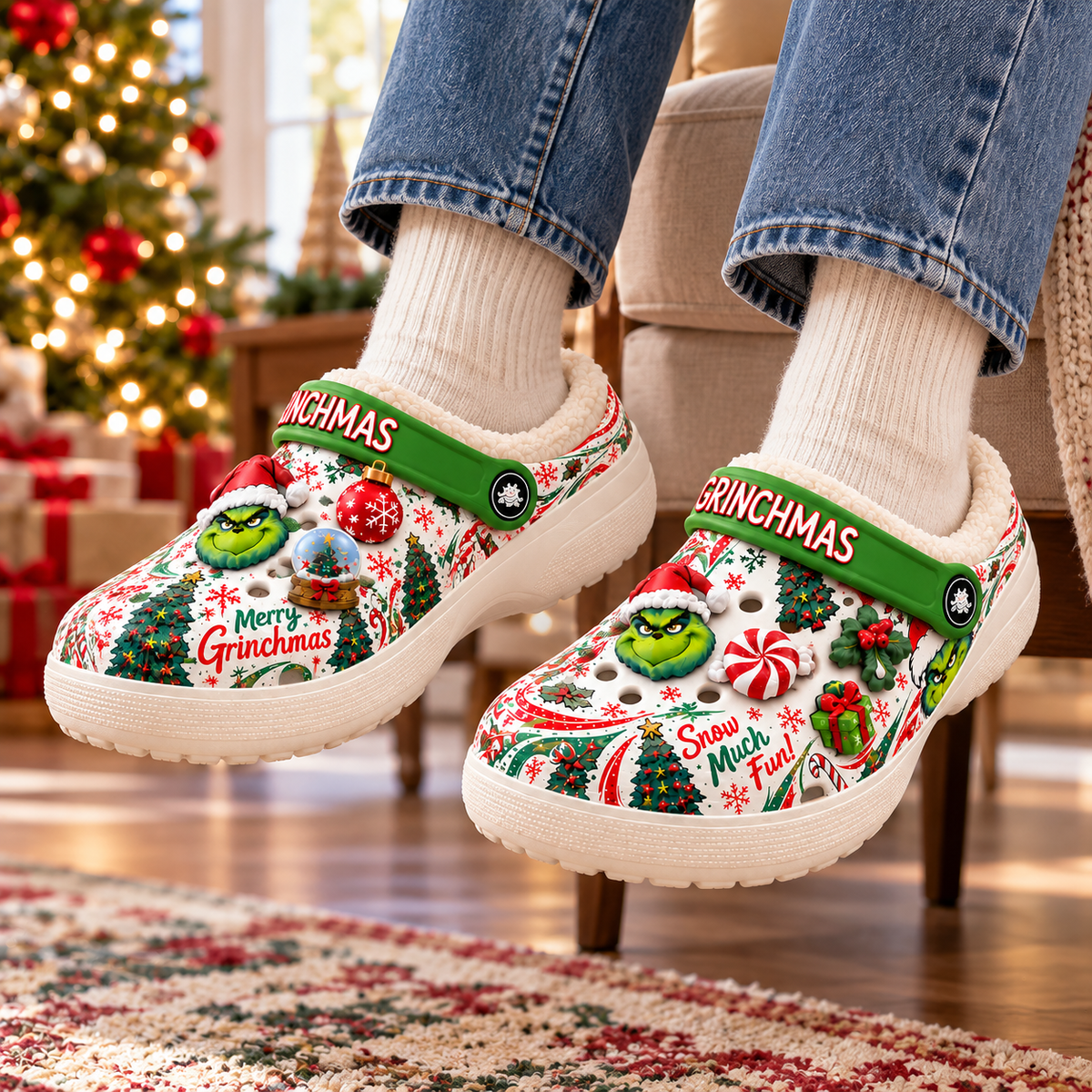 TGR Premium Fleece-Lined Crocs Clogs NTTB