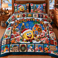 SBSP 4 PIECES COVER BEDDING SET PDL (1 FITTED SHEET + 1 FLAT SHEET + 2 PILLOWCASES)