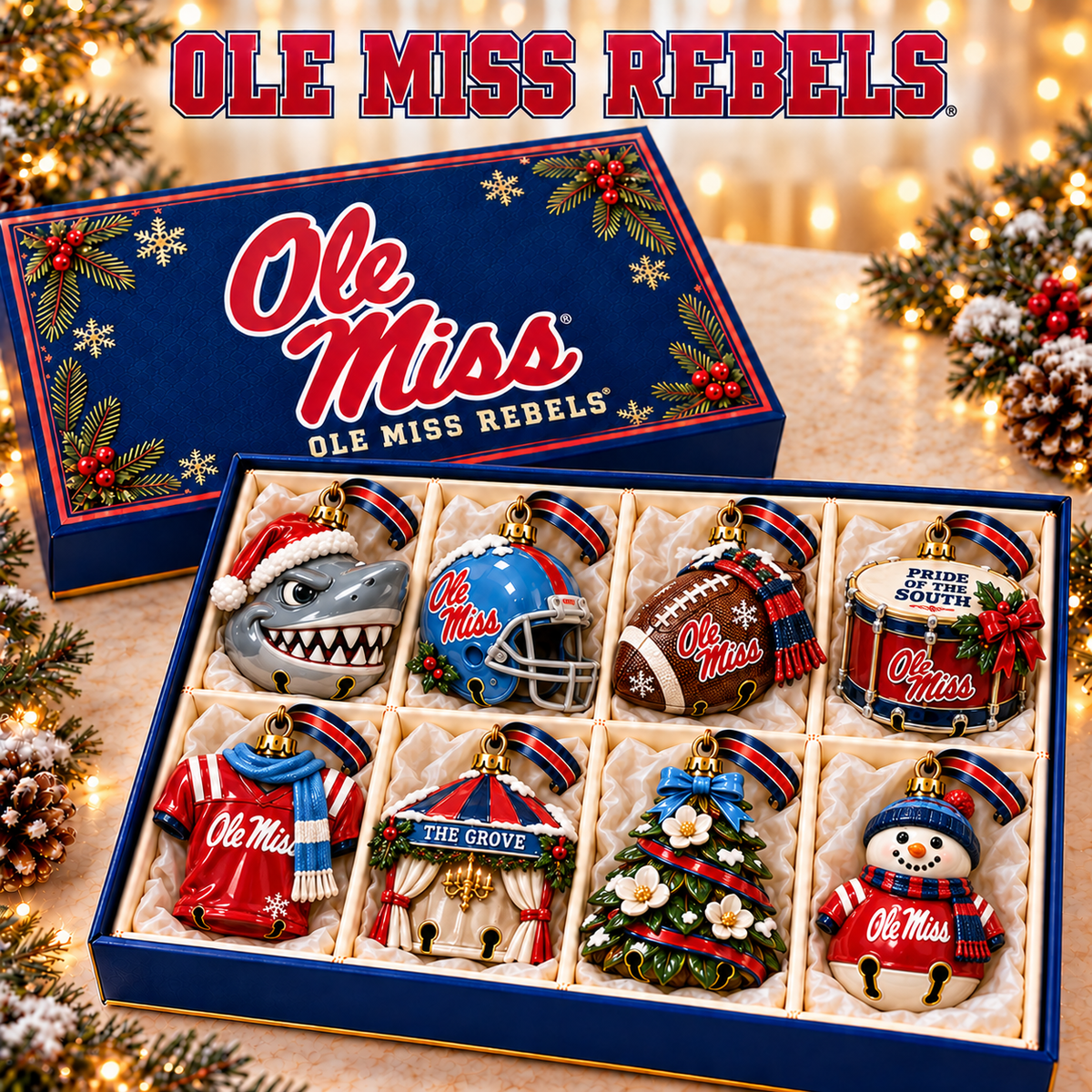 Premium OMR Christmas Bell Ornament TTMH
