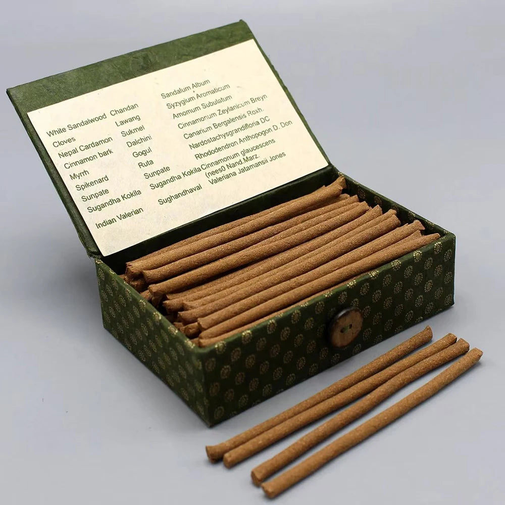 Nepal Kopan Monastery Incense, Handmade herbal incense, Green Tara, Medicine Buddha incense, Home fragrance stick incense, 1box