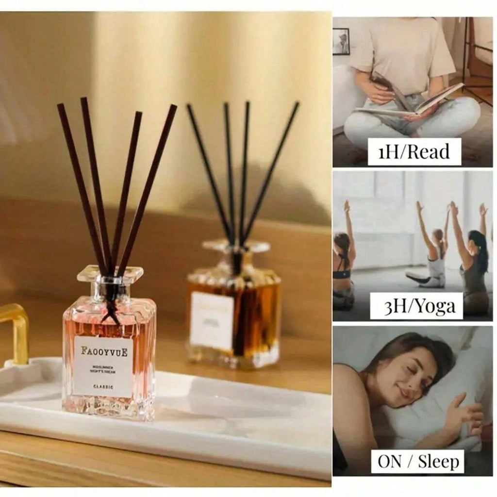 50ml Flameless Reed Diffuser Aromatherapy Essential Oil Lavender Eaglewood Fragrance Oil Air Freshener Home Room Decoration