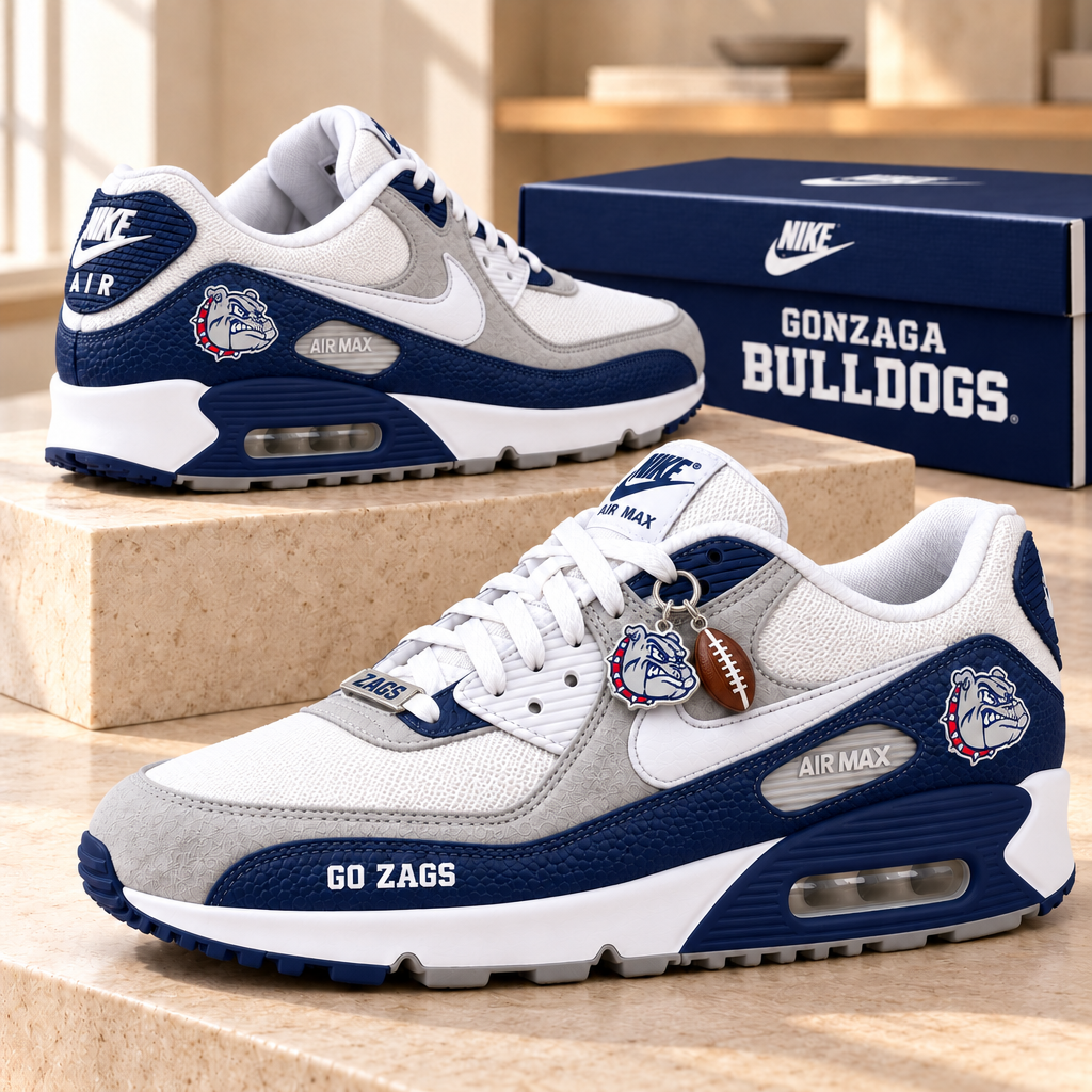 Gonzaga Bulldogs Premium Low-Top Sneakers