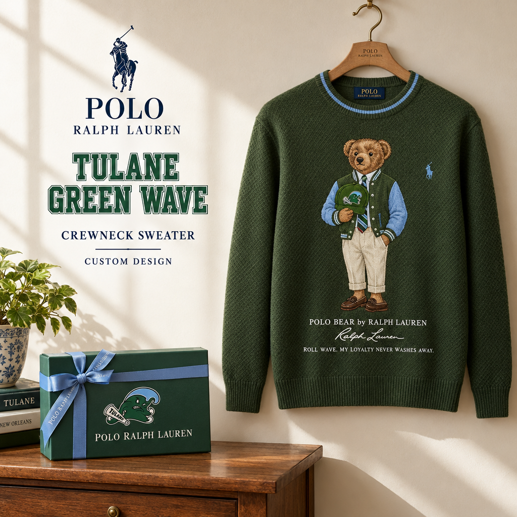 Tulane Green Wave Premium Crewneck Sweater