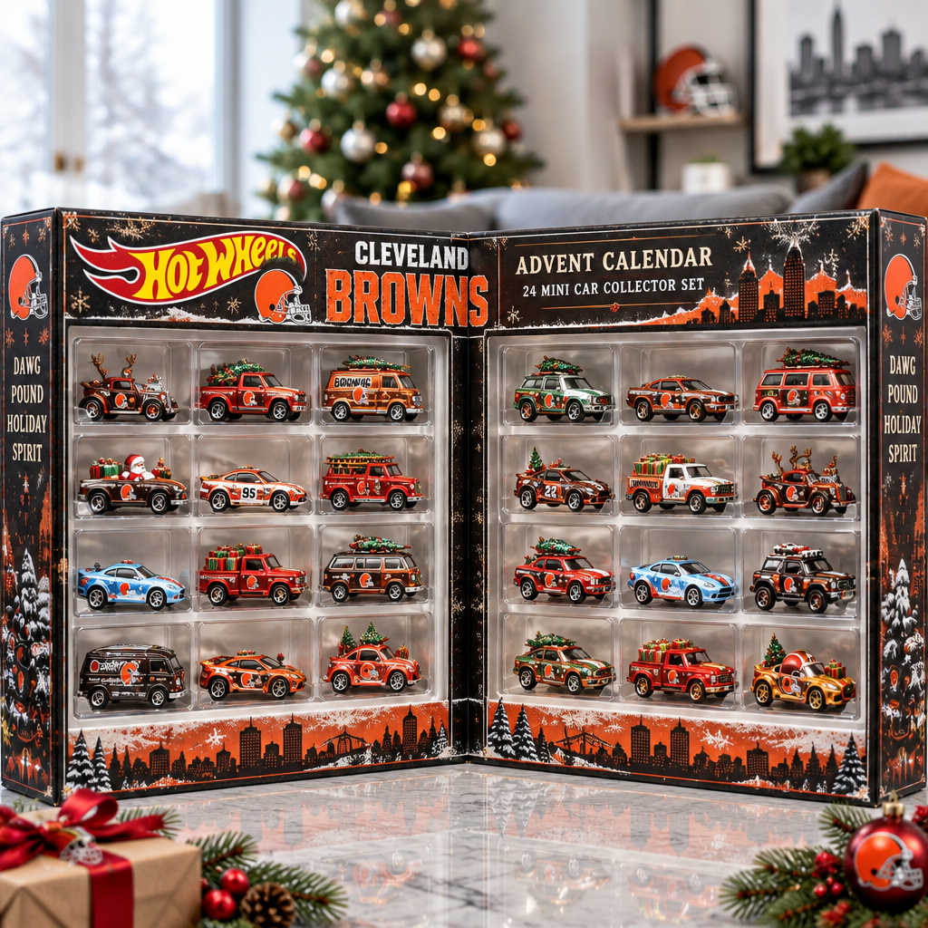Cleveland Browns Premium Mini Car Advent Calendar